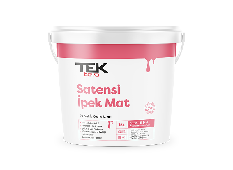 Silikonlu İpek Mat Plastik İç Cephe Boyası